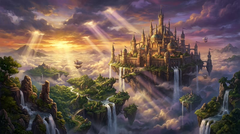 AI-generated fantasy castle